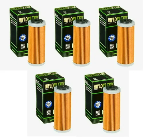 Hiflofiltro HF652 Oil Filter 5 Pack KTM 500 EXC-F, 250 XC-F, 450 XC-W, SX-F
