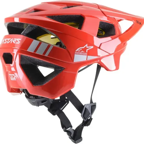 Alpinestars Vector Tech MIPS®  Bright Red/Light Gray Glossy Bicycle Helmet