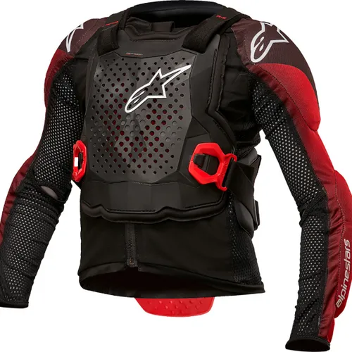 ALPINESTARS BIONIC TECH YOUTH PROTECTION JACKET BLK/WHT/RED SM/MD