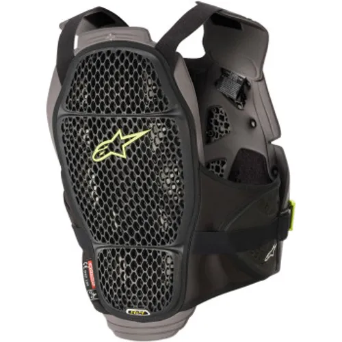 ALPINESTARS A-4 MAX CHEST PROTECTOR BLK/ANTH/FLUO YLW M/L