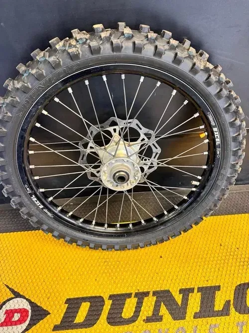 KTM Husqvarna GasGas Excel Front Black Rim Hub Dunlop 125 250 350 450 SX SXF