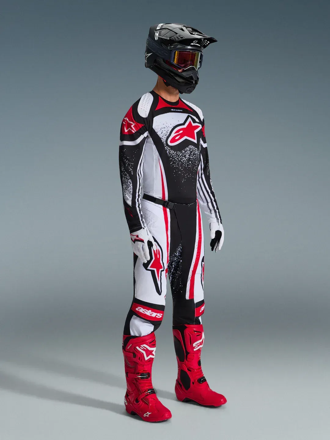 2026 Alpinestars Techstar Nomur White/Black/Red Jersey + Pant Set