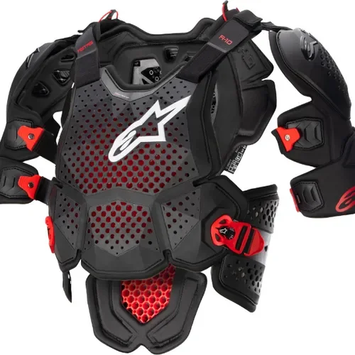 ALPINESTARS A-10 V2 FULL CHEST PROTECTOR ANTHRACITE/BLACK/RED XS/S