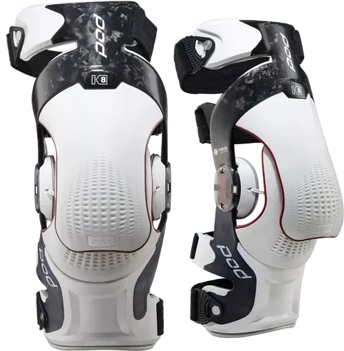 POD K8 3.0 Knee Brace Carbon (Pr) - Carbon/White - Large