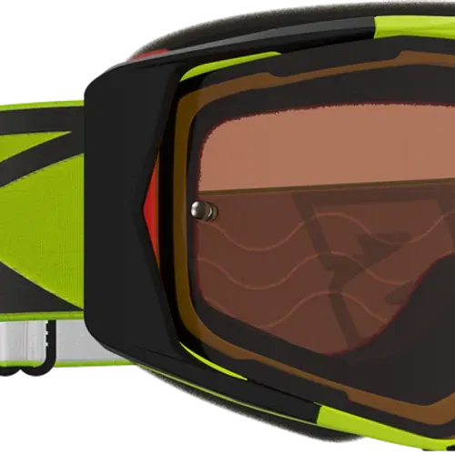 EKS BRAND LUCID GOGGLE FLO YELLOW AUBURN LENS