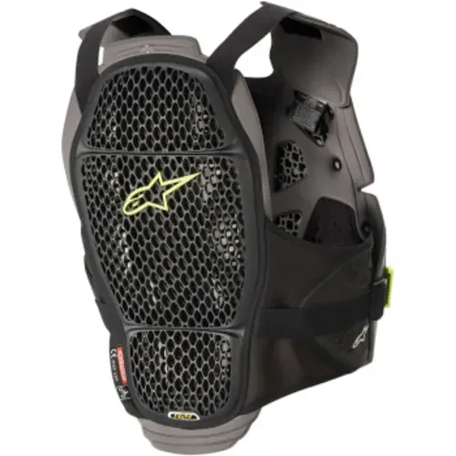 ALPINESTARS A-4 MAX CHEST PROTECTOR BLK/ANTH/FLUO YLW MD/LG