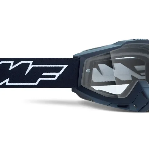 FMF VISION POWERBOMB GOGGLE ROCKET BLACK CLEAR LENS