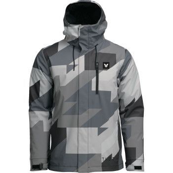 Thor Brave Tour Jacket Gray Black/Camo Large