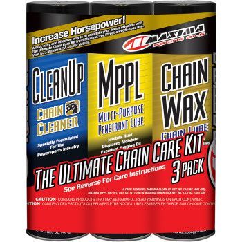 Maxima Ultimate Chain Care Kit Chain Lube, Clean, and Penetrant Lube