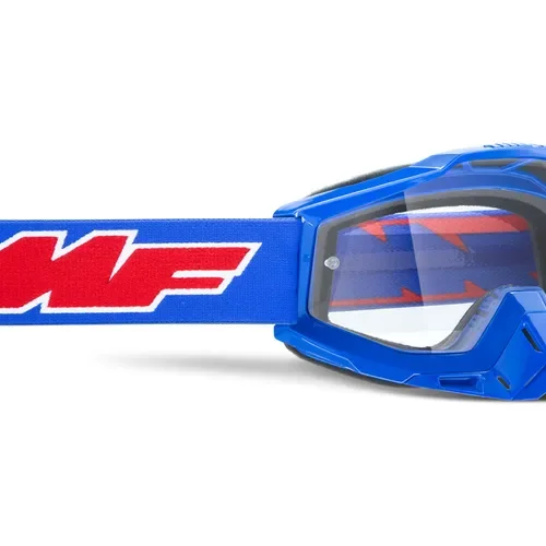 FMF VISION POWERBOMB GOGGLE ROCKET BLUE CLEAR LENS
