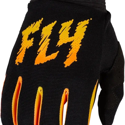 FLY RACING YOUTH F-16 GLOVES BLACK/YELLOW/ORANGE YL
