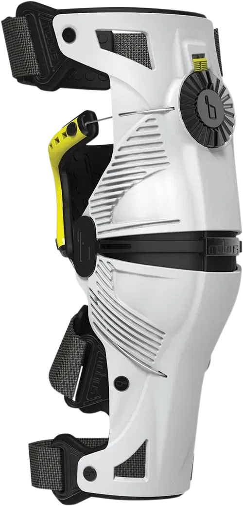 MOBIUS X8 Knee Braces - White/Yellow - Large
