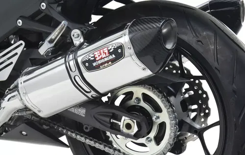 Yoshimura Exhaust Race R 77 Slip-On - Stainless Steel Dual (Part No. 1414020520)