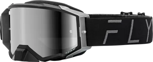FLY RACING Zone Pro Goggle Black/Grey with Smoke Lens - 37-51908