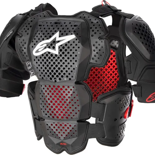 ALPINESTARS A-10 V2 FULL CHEST PROTECTOR ANTHRACITE/BLACK/RED XL/2X