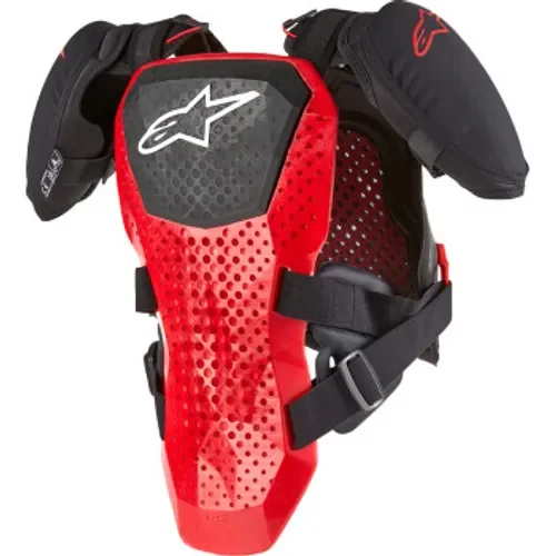 ALPINESTARS A-5 S YOUTH CHEST PROTECTOR BLACK/WHITE/RED LG/XL
