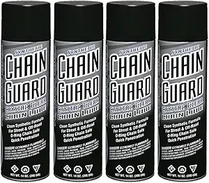 Maxima Chain Guard Synthetic Chain Lube 4 Pack of 14oz. Cans