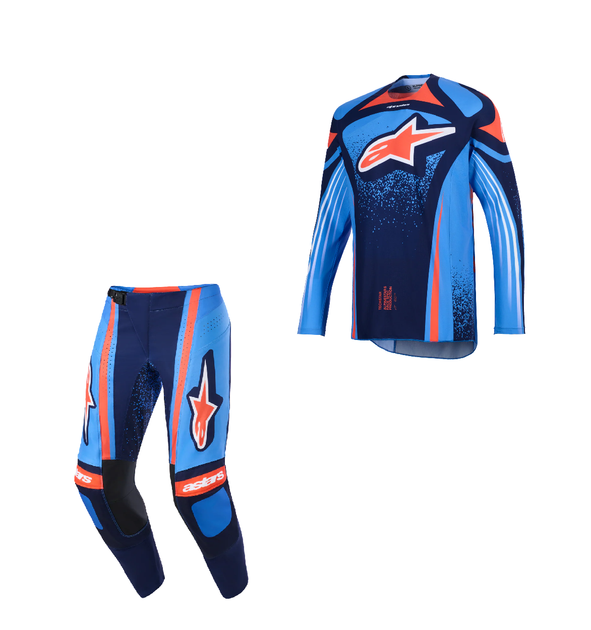 2026 Alpinestars Nomur Blue/Orange Jersey + Pant Set