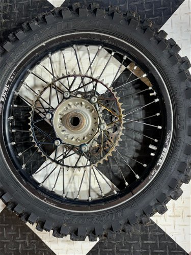 2022 KTM SXF Rear Wheel Rotor Tire And Dirt Tricks Sprocket 