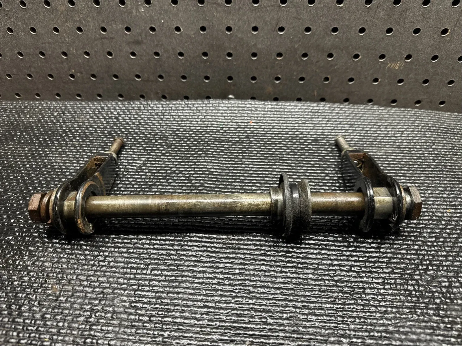 1980 Yamaha YZ250 Rear Axle Spacer Blocks Adjuster Bolts