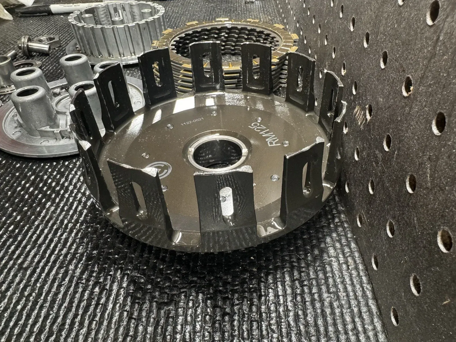 2001-2008 Suzuki RM125 Clutch Billet Basket Assembly Inner Pressure Plate Fiber