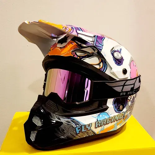 Fly Racing Helmet And Goggles 